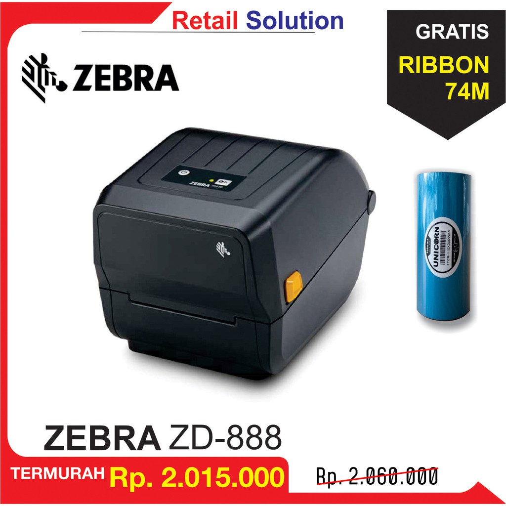 zebra zd 888