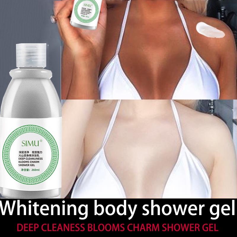 volcanic mud body wash shower gel Deep Sea Mud Whitening body Exfoliate