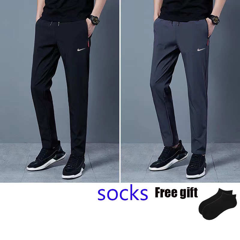 NK Men's Pants Plain Fashion Trend Korean Style Pants For Men Pocket ...