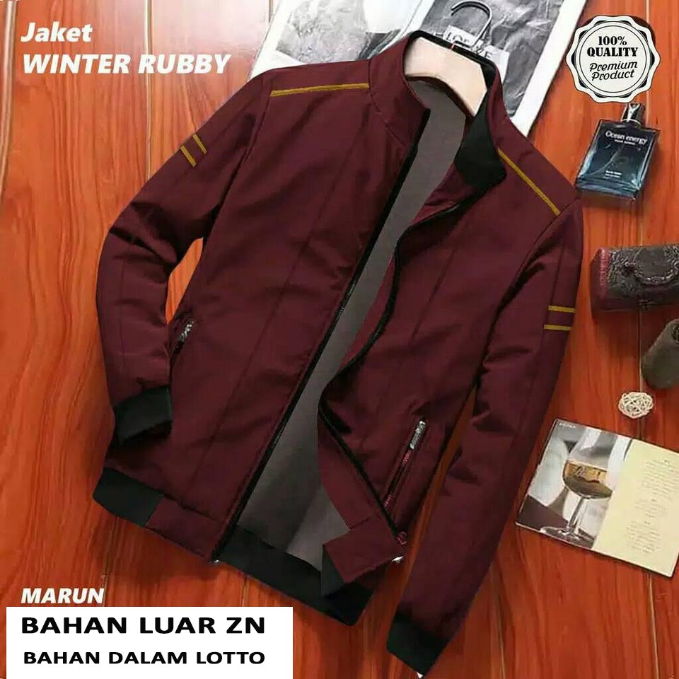 Simple Casual Bomber Jacket for Men New Model 2021 Parachute MaterialWanita
