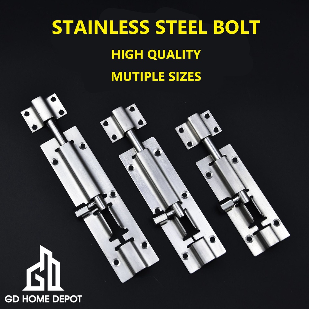 Stainless Steel Door Latch Security Door Bolt Anti Theft Gate Bolt Gate