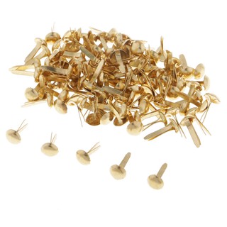 1 boxes HBW Office Round Head Paper Fastener Gold Plated 100PCS ...