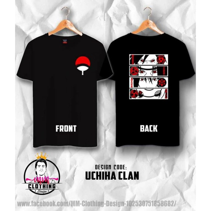 Naruto Anime (Uchiha Clan) Tshirt Design | Shopee Philippines