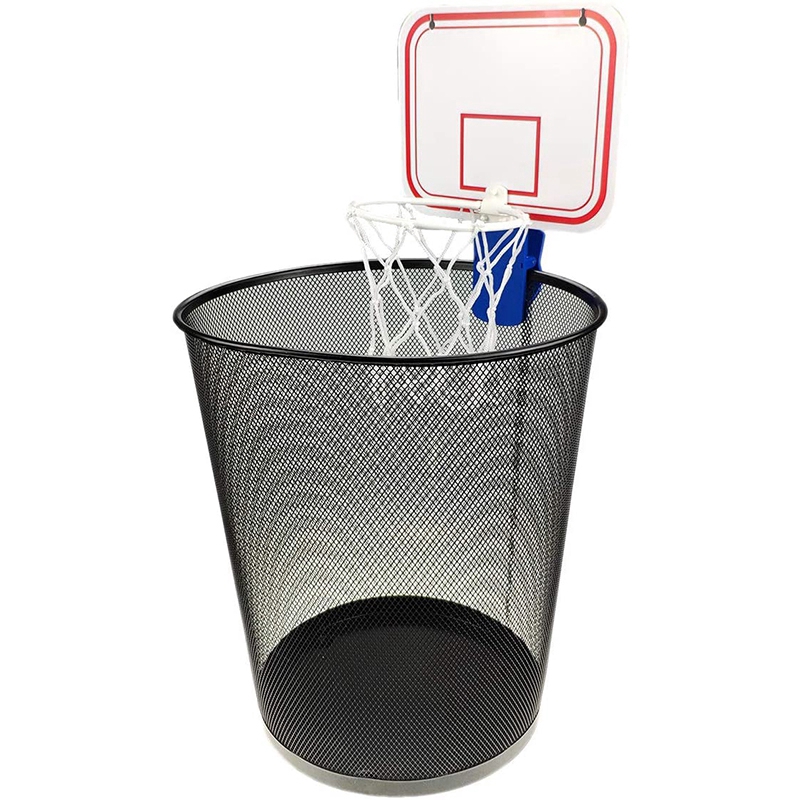 Nirmon Sport Office Basketball Hoop Clip for Trash Can Basketball Game Small Basketball Board Clip for Waste Basket 