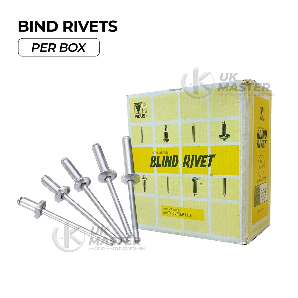 UK MASTER Blind Rivets (Per Box) Shopee Philippines