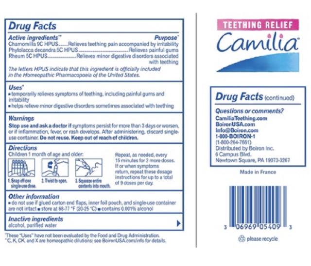 teething relief camilia