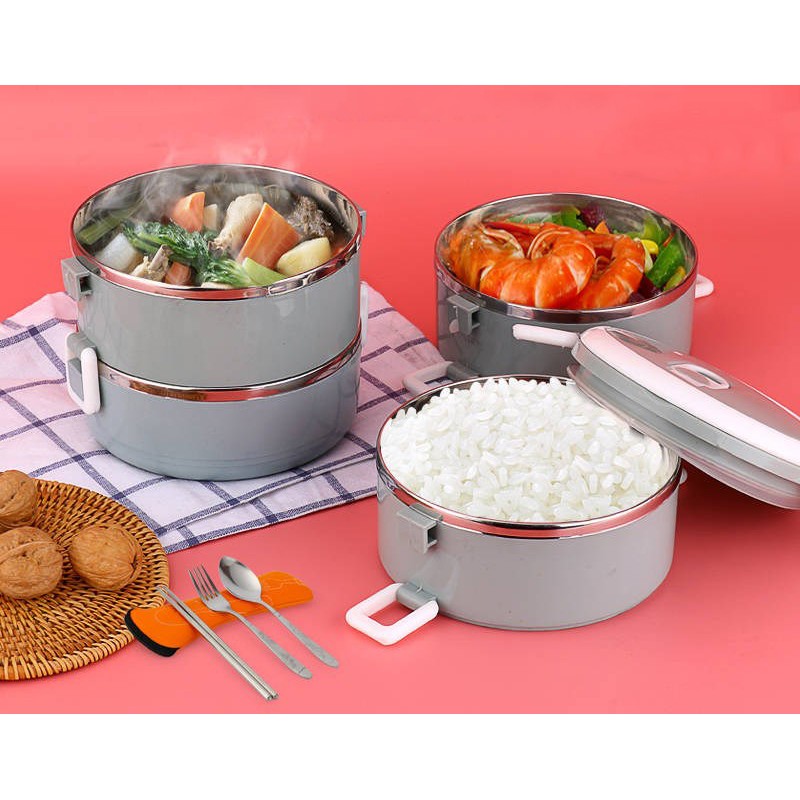 High Quality Lunch Box 3 Layers / 2 Layers Stainless Steel Shopee