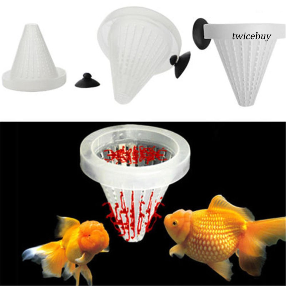 TBY+5Pcs/Set Aquarium Fish Tank Feeder Food Blood Worm Cone Funnel Feeding Tool