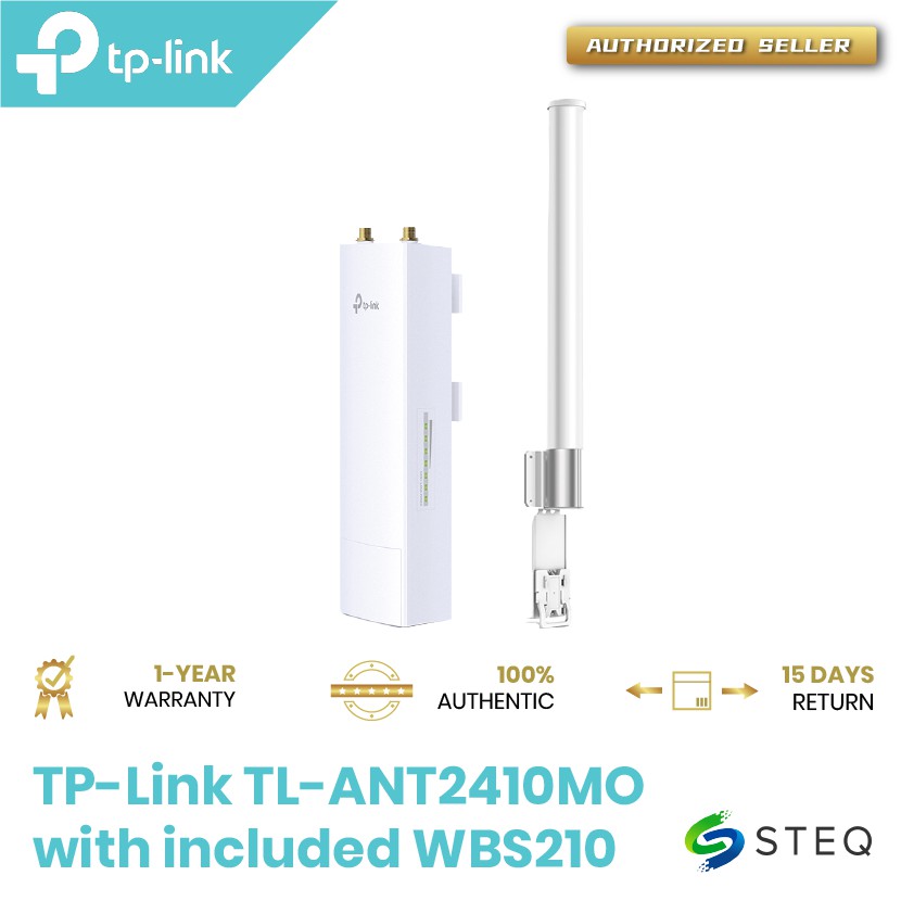 TP-Link TL-ANT2410MO 2.4GHz 10dBi 2x2 MIMO Omni Antenna & TP-LINK ...