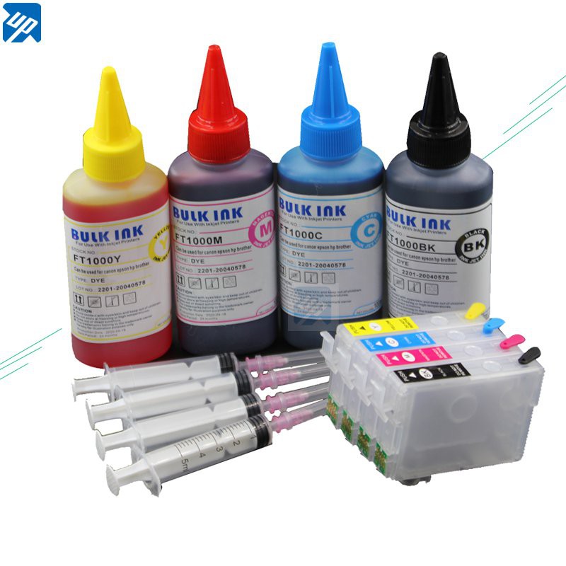 Refill ink kit 4X100ML +T03A1 603XL 603 Refillable Ink Cartridge with ...