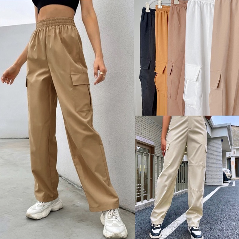KILY.PH Cargo Jogger Pants With Side Pocket 19A0051 | Shopee Philippines