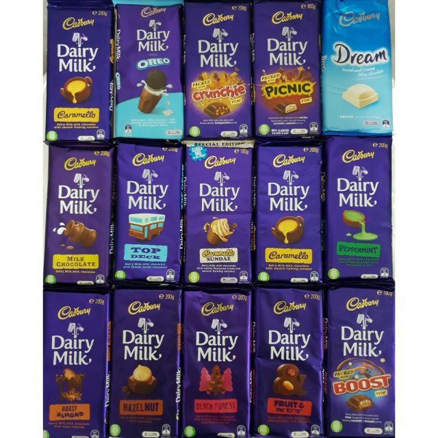 Cadbury Bars 180 - 200g | Shopee Philippines