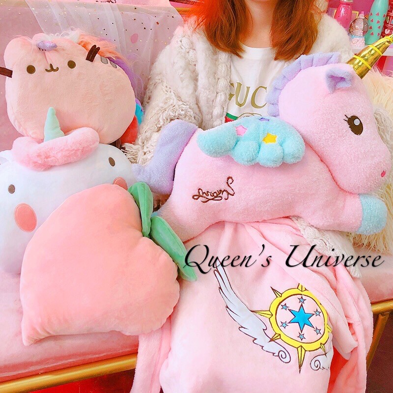 2in1 USB Unicorn Heat Pad Fluffy Stuffed Toy Hand Warmer Electric