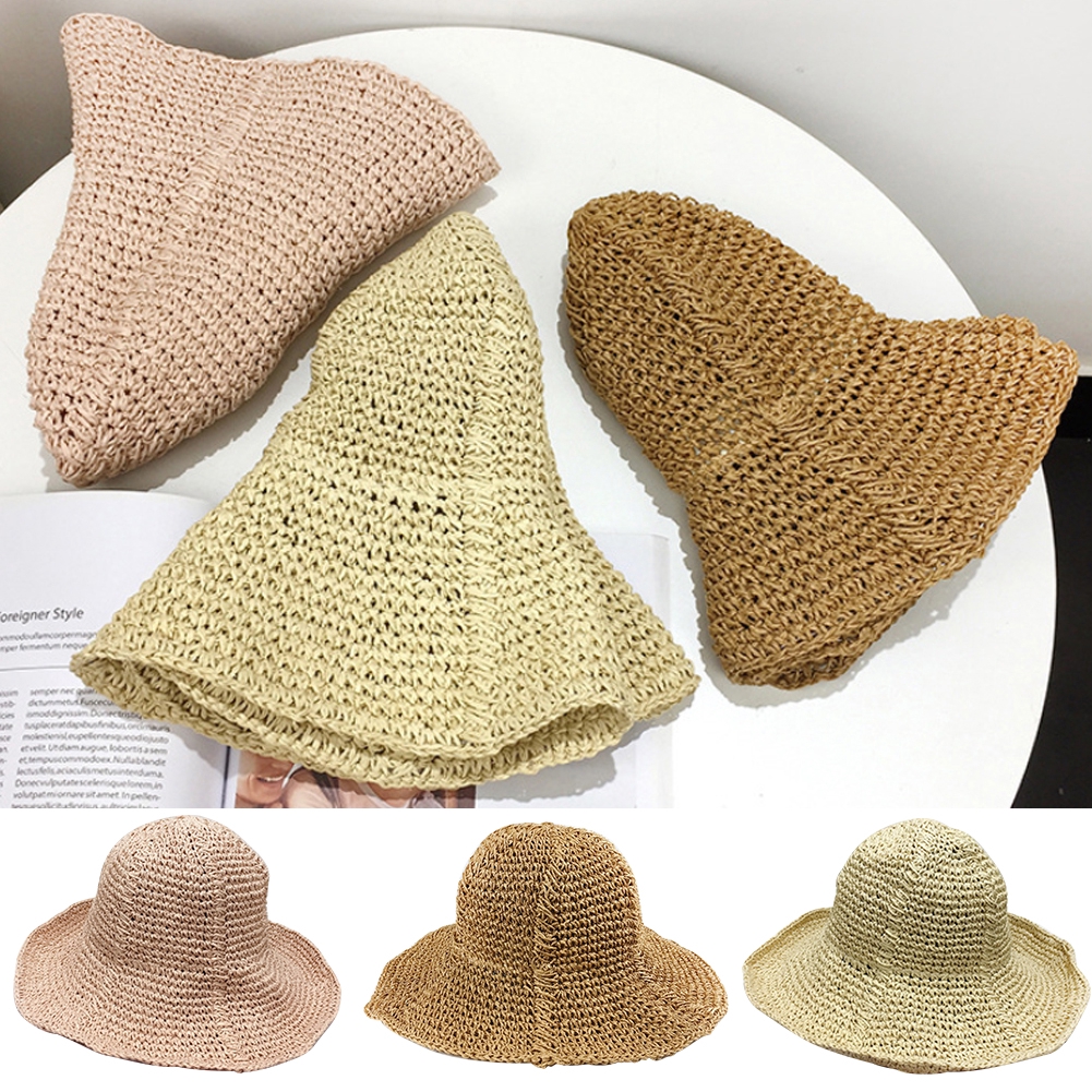 knitted sun hat