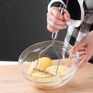 Stainless Steel Potato Masher Practical Kitchen Gadgets Potato Ricer Press #3