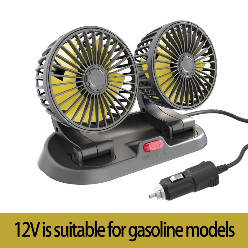 Car Fan 5v12v/24v 360 Rotatable Powered 3Speed Home/Boats/Truck