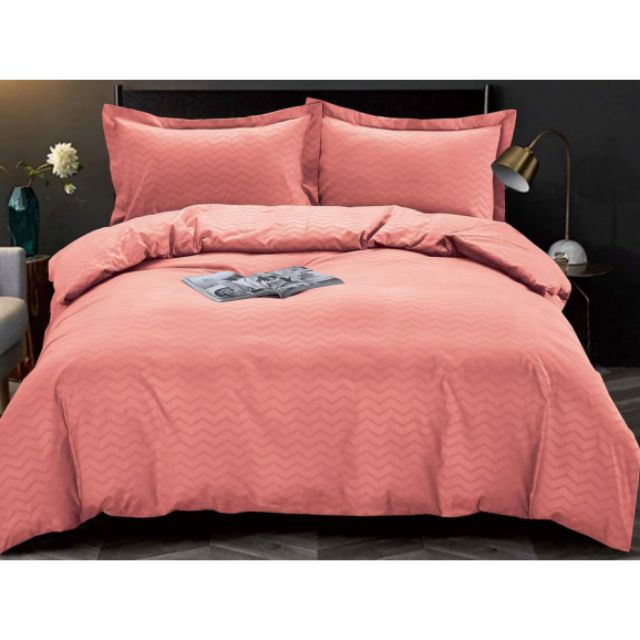 4pc Zigzag Chevron Bed Sheet Set With, Pink Chevron Bedding Sets