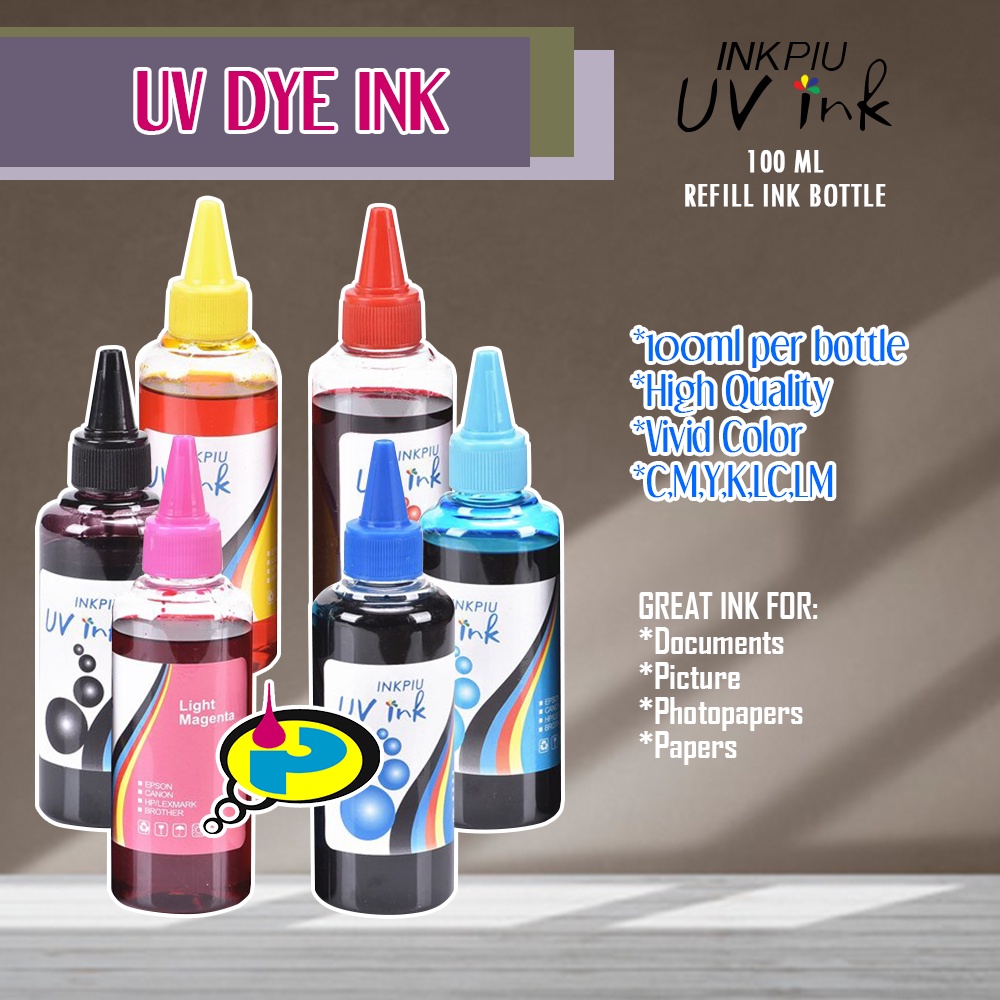 Inkpiu Uv Dye Ink Ml Universal Printer Ink Shopee Philippines