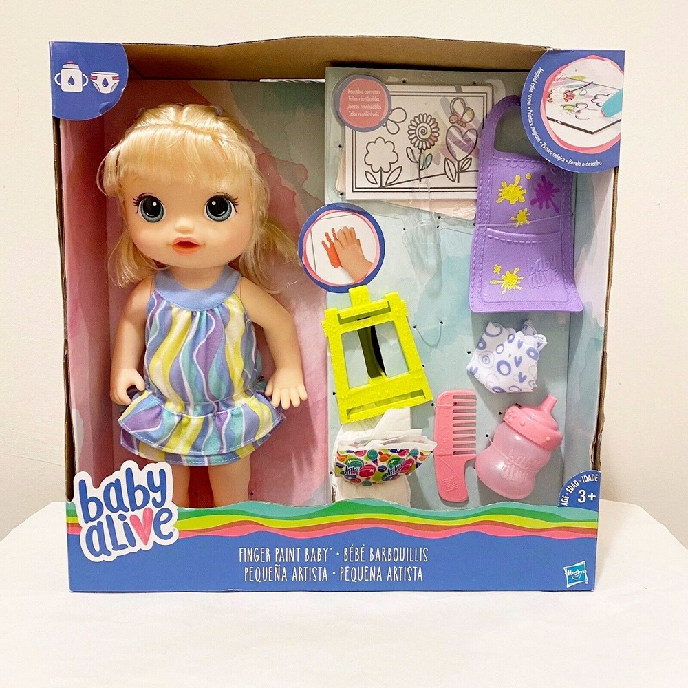 Baby Alive Finger Paint Baby Doll Set Blonde Hair New Shopee Philippines