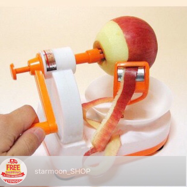 rotating apple peeler