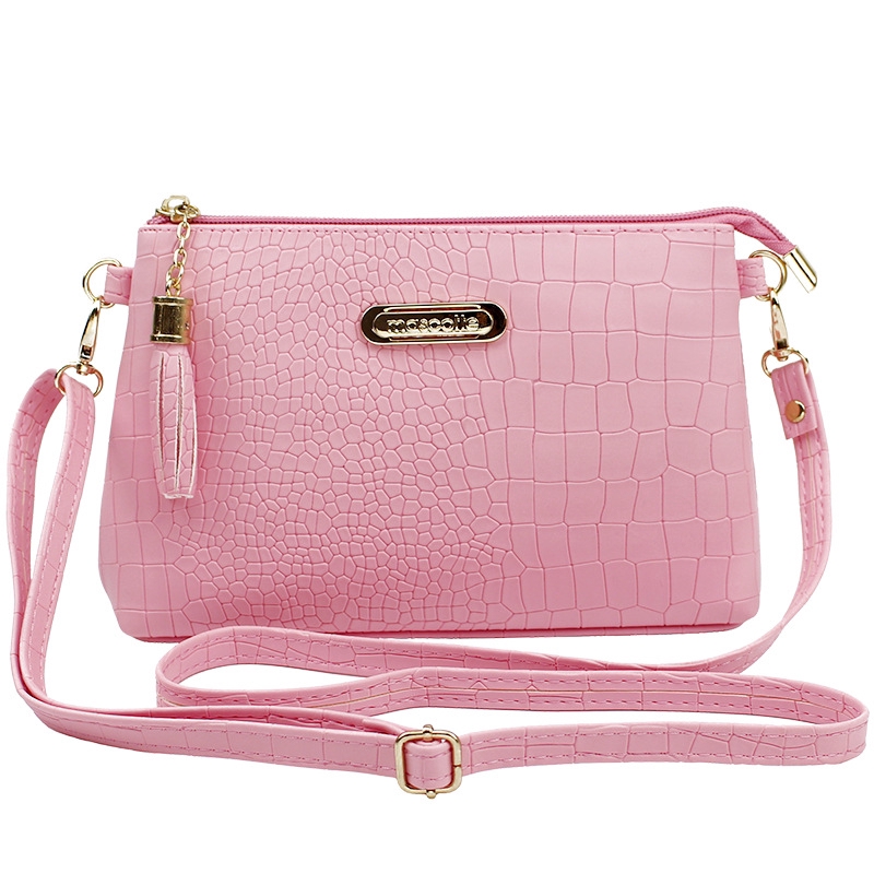 soft pink crossbody bag