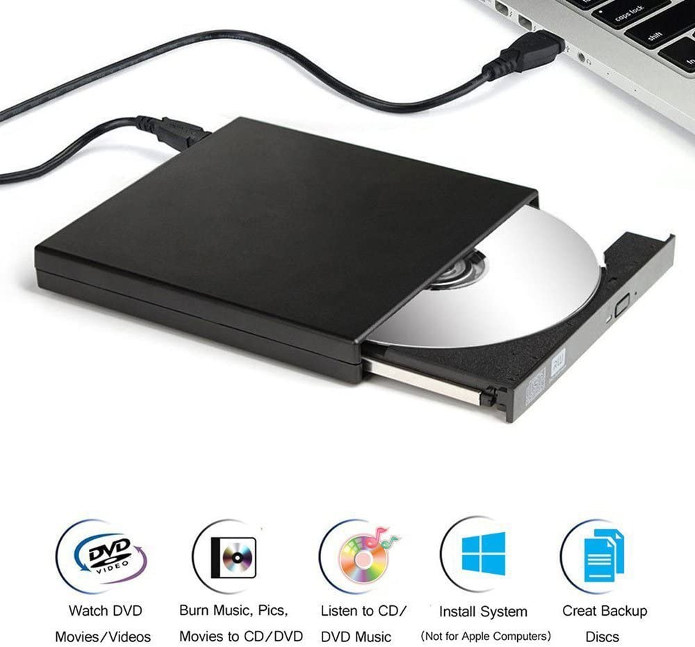 External DVD Optical Drive USB2.0 CD/DVDROM CDRW Player