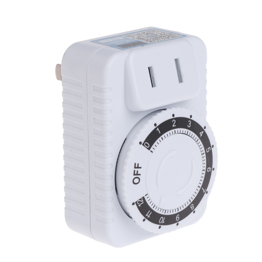 AC 220V 12 Hour Mechanical Wall Plug Switch Timer Socket Home ...