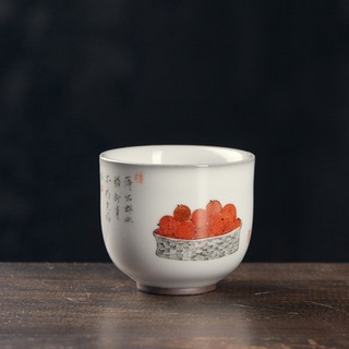 ≦Feng Ju Guan Kiln Hand-painted Master Cup Tea Cup Ceramic Zen Tea Cup Tea Cup Kung Fu Tea Cup Sing #1