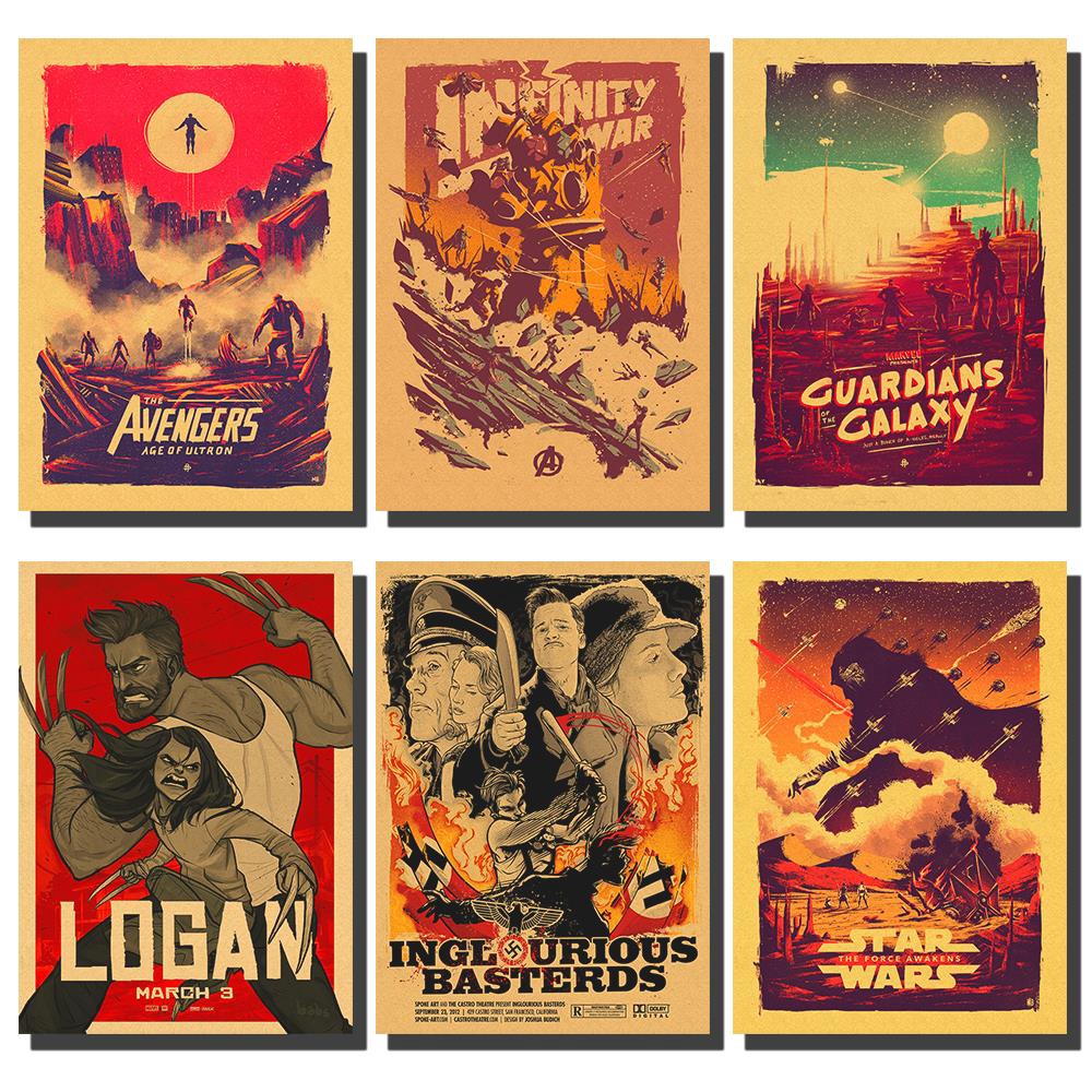 Marvel Comics Movie Poster Retro Poster Avengers Poster Star Wars Poster Various Classic Movie Posters Shopee Philippines