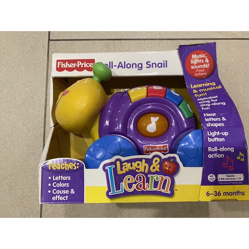 fisher price roll along snail