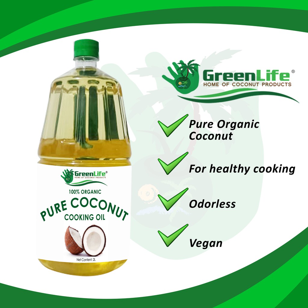 Organic Pure Coconut Cooking Oil 2L Shopee Philippines