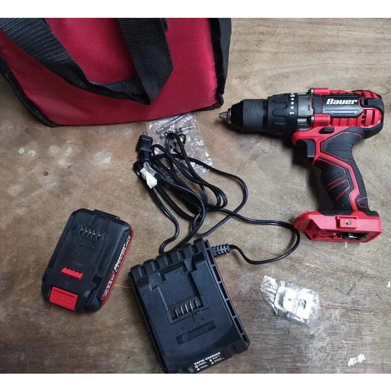 Bauer 20v., Cordless 1/2 In. Drill/Driver Kit w/ 1.5 Ah Batt, Rapid