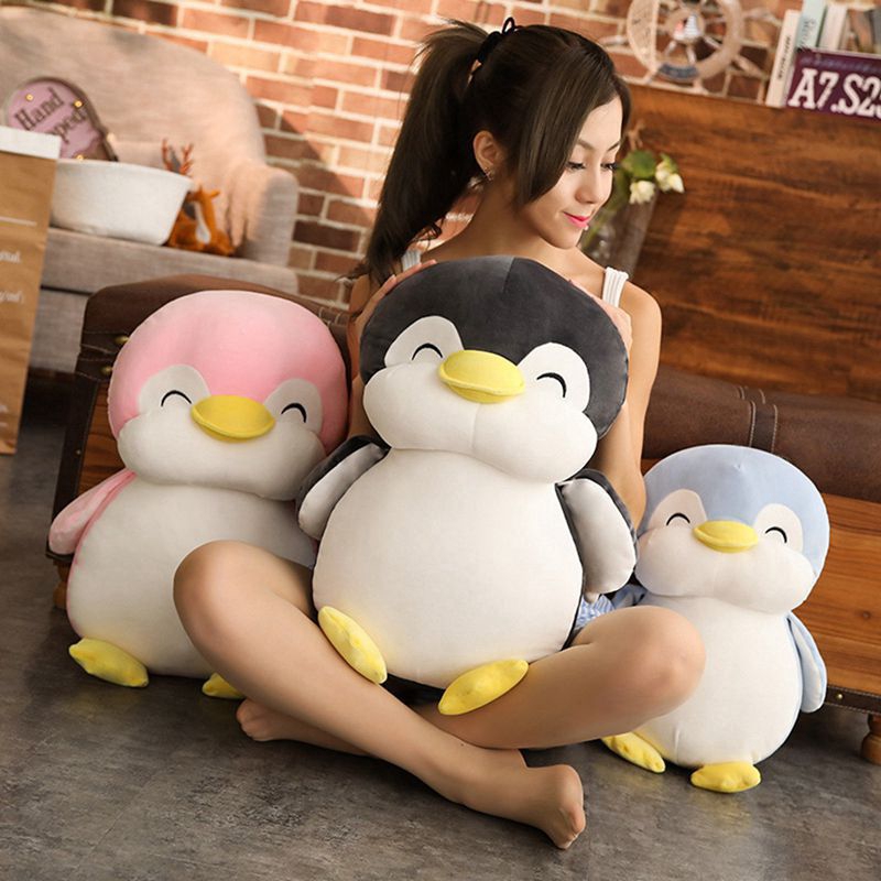 large stuffed penguin