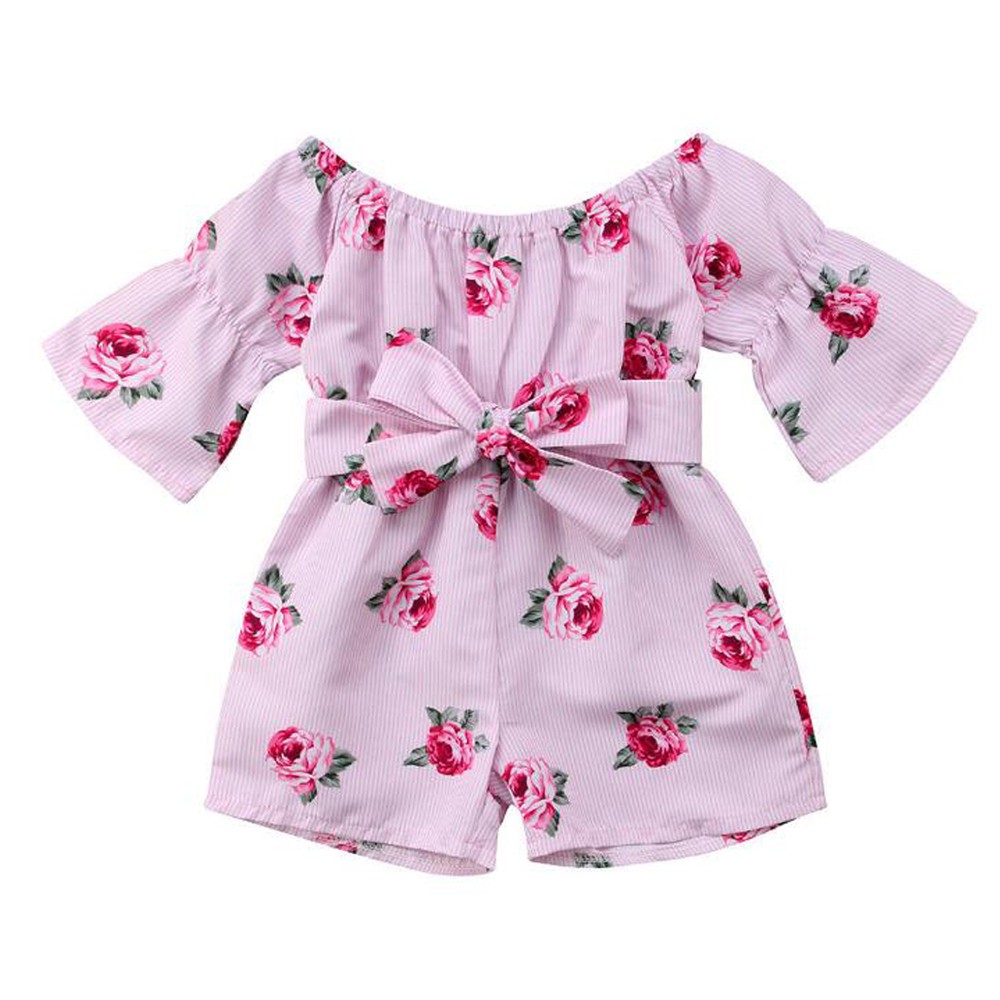 baby off shoulder romper