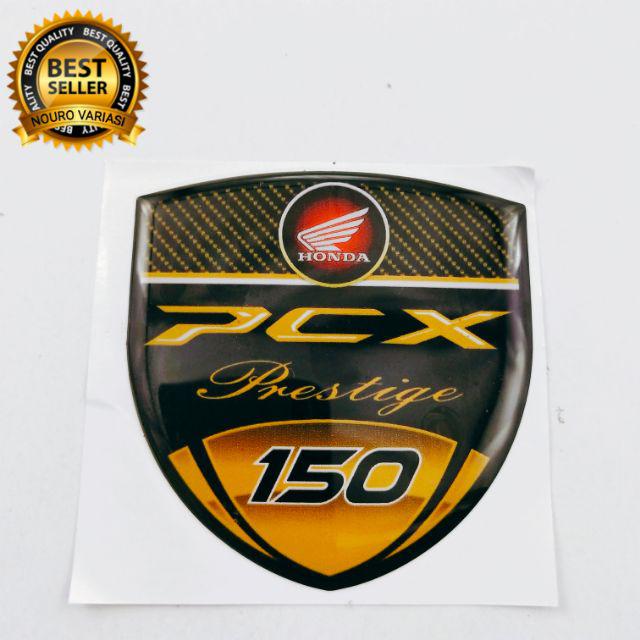 7.5x6.5cm Multicolor Embossed Honda PCX Logo Sticker for Motorcycle  Accessories