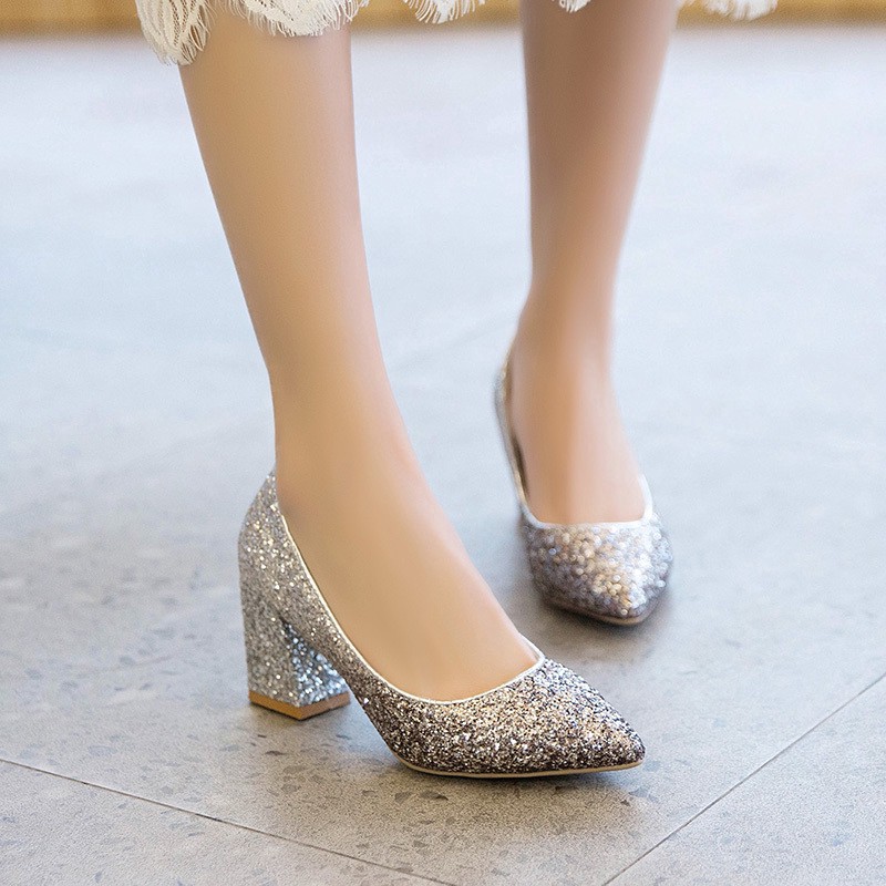 ladies crystal shoes