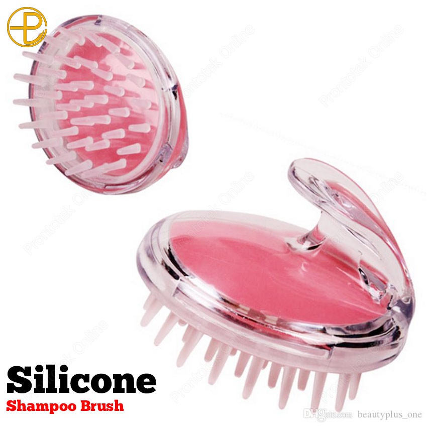 Shampoo Brush for Hair Scalp Anti Dandruff Silicone Brush (Pink) | Shopee  Philippines