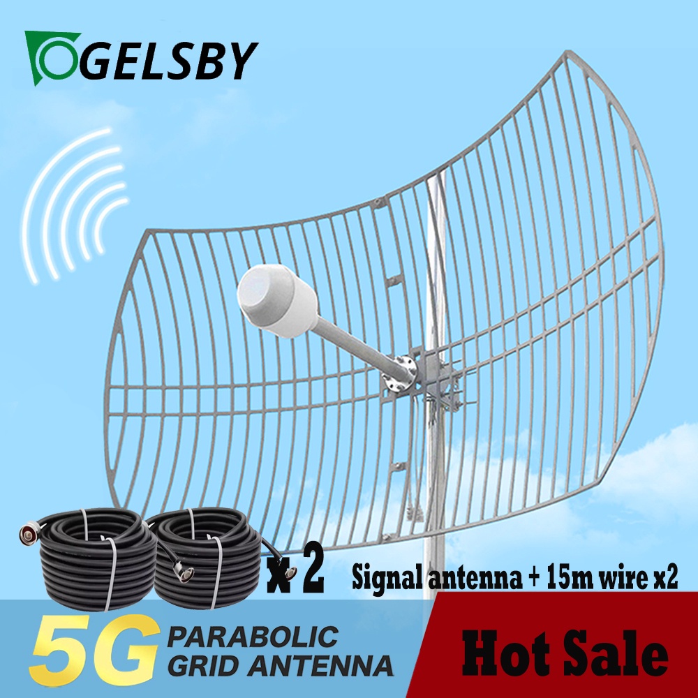 Parabolic Antenna Outdoor Wifi Extender 4G LTE Range 26KM Wifi Antenna