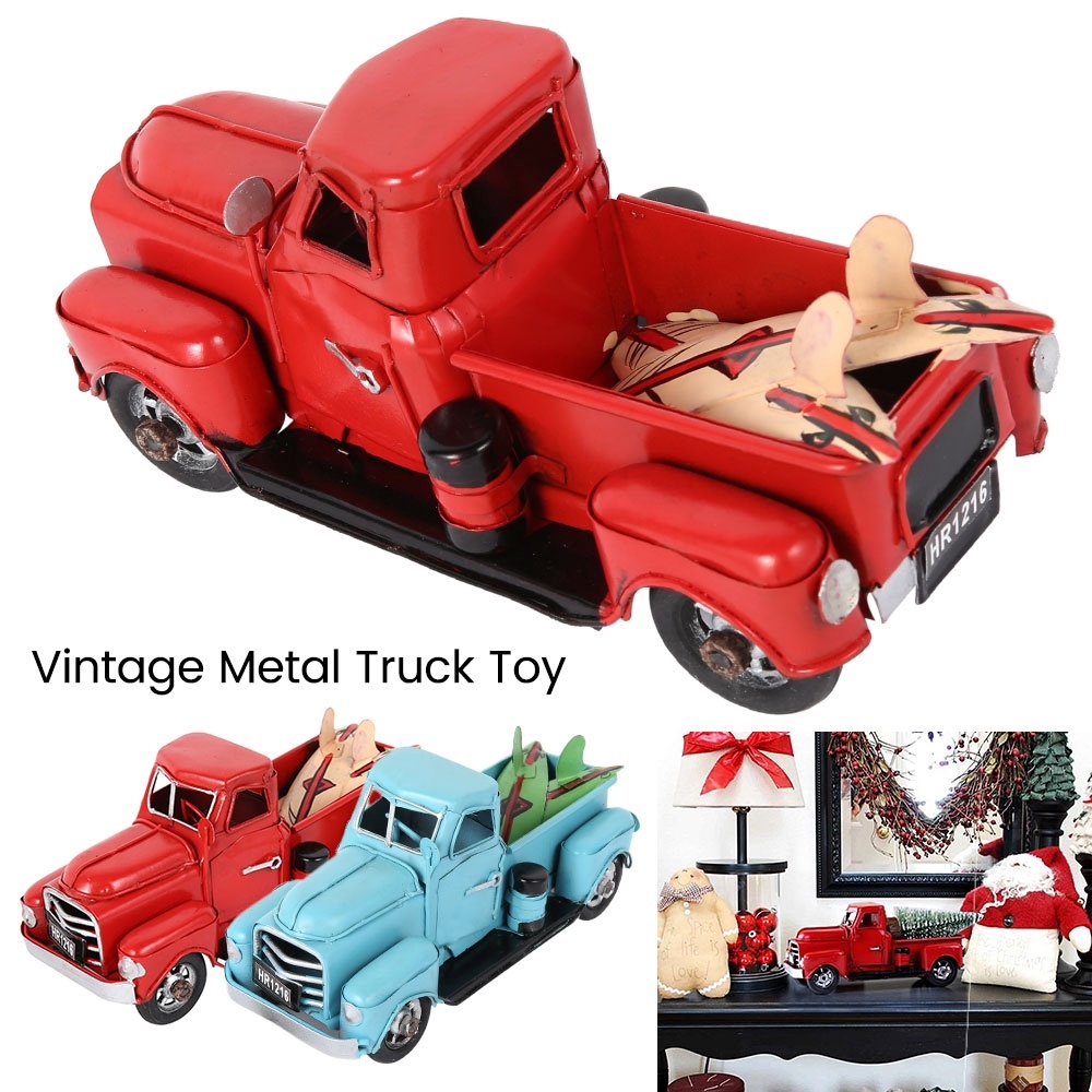 red metal vintage truck