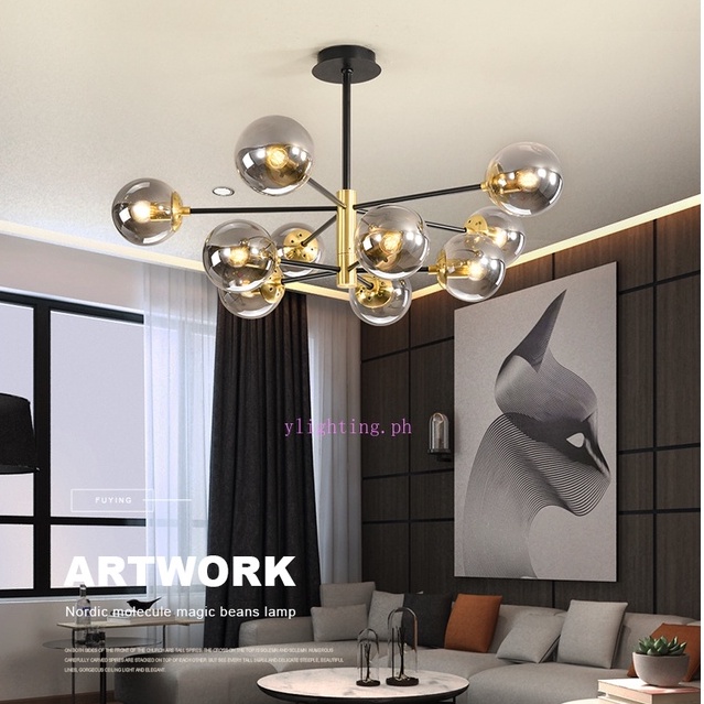Bulb Included] Nordic Chandelier For Living Room Dining Room Kitchen Room  Black Gold Indoor Class Ceiling Light Modern Led Lamp Pendant Lamps  Fixtures Bedroom Light E27 | Shopee Philippines
