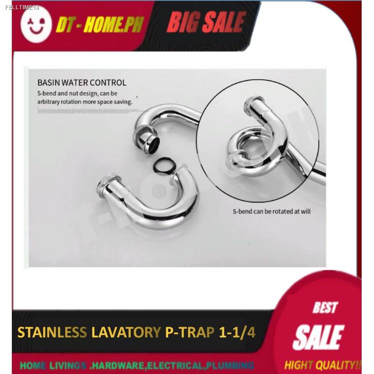 STAINLESS 304 LAVATORY P-TRAP 1-1/4 WITH FLIP UP . P-TRAP 1-1/4 .FLIP UP 1-1/4 ONLY.BASIN ACCESSORIE