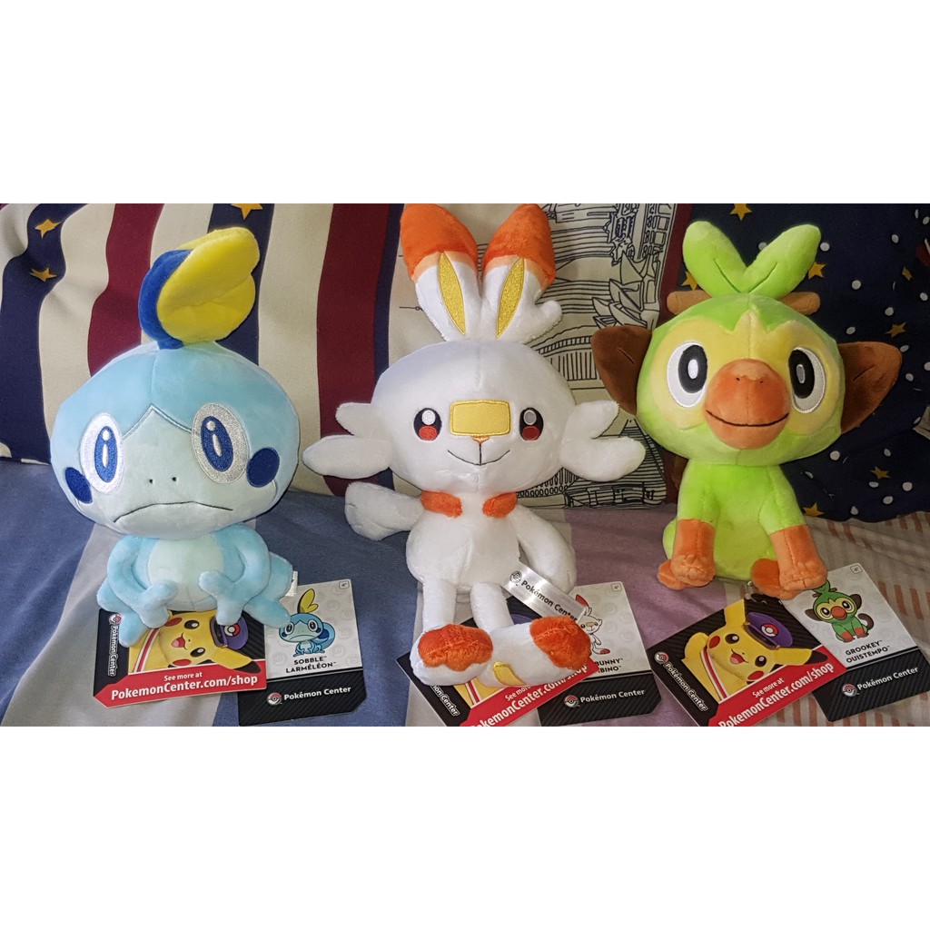 pokemon center grookey plush