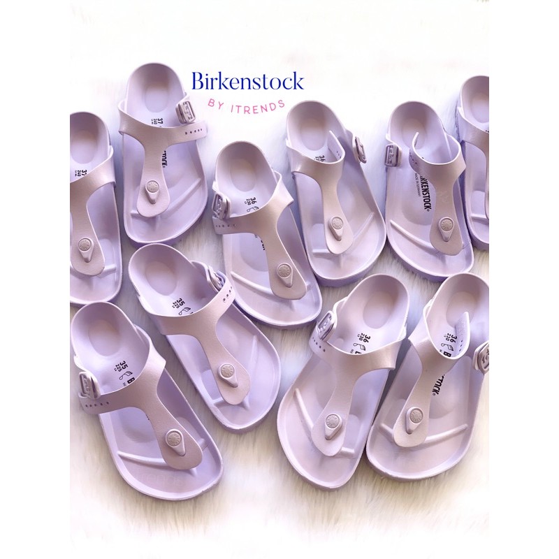 lilac rubber birkenstocks