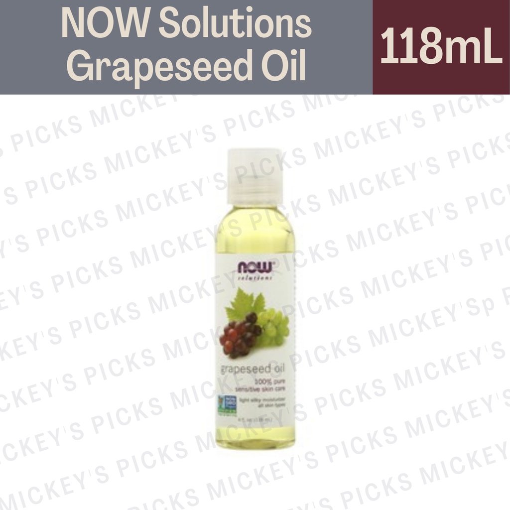 Now Foods Solutions, Grapeseed Oil, 4 fl oz (118 ml) Shopee Philippines