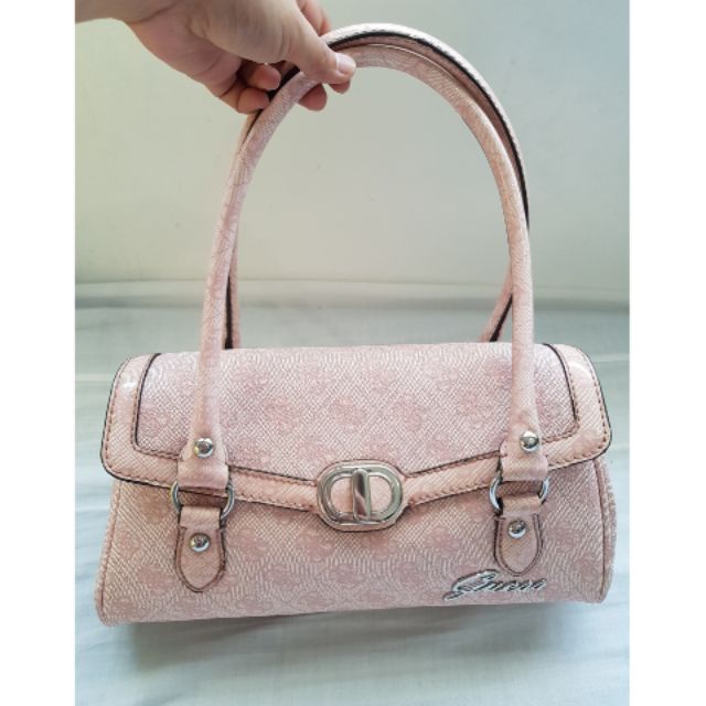 light pink guess handbag