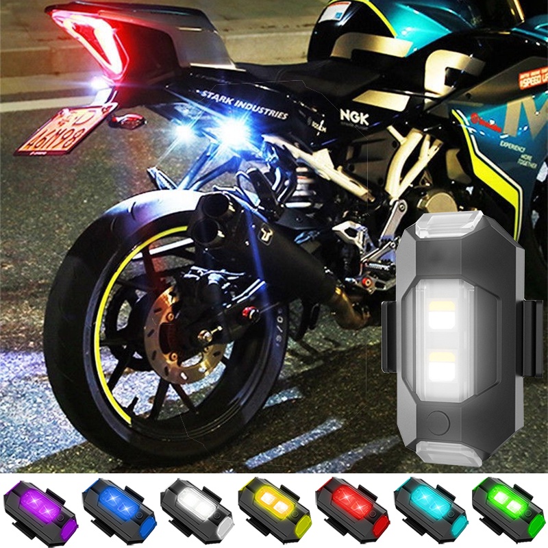 7 Colors Motorcycle Anticollision Signal Lights Aircraft Strobe Lights