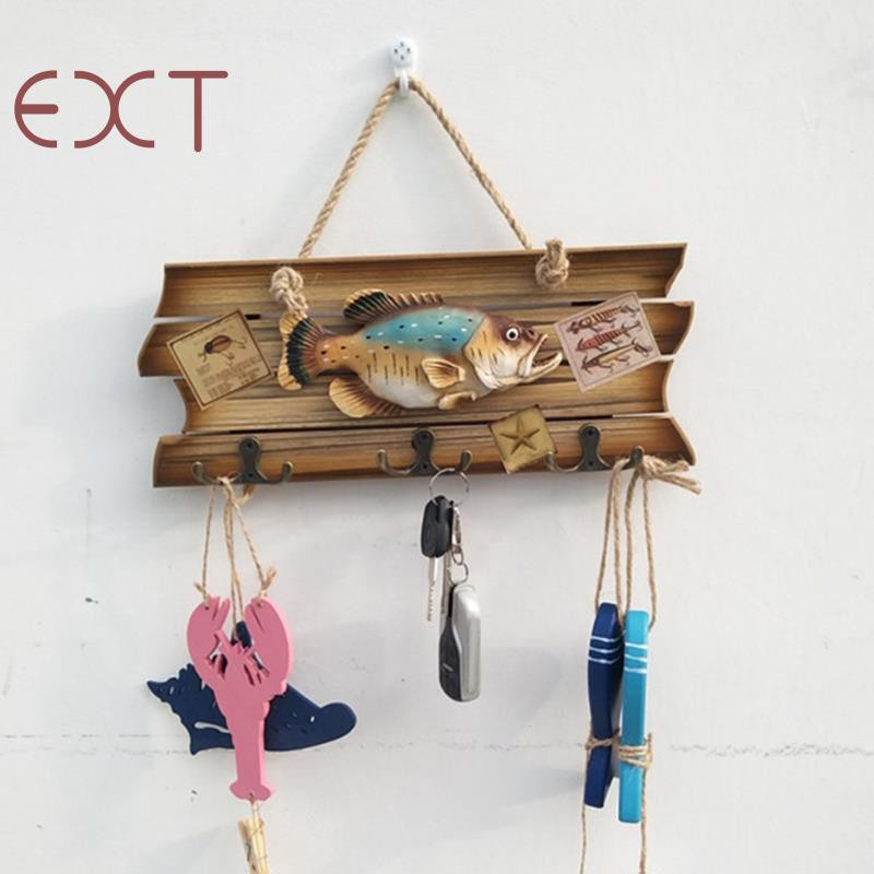 Vintage Wooden Hanger Clothes Creative Fish Wall Hanging Home Decor Shopee Philippines