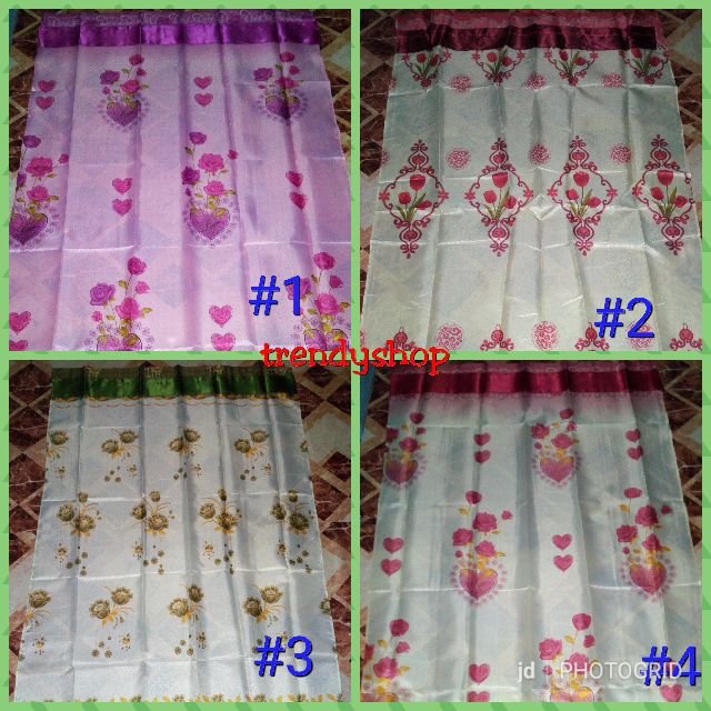 0089 Door And Window Curtains Trendyshop Shopee Philippines