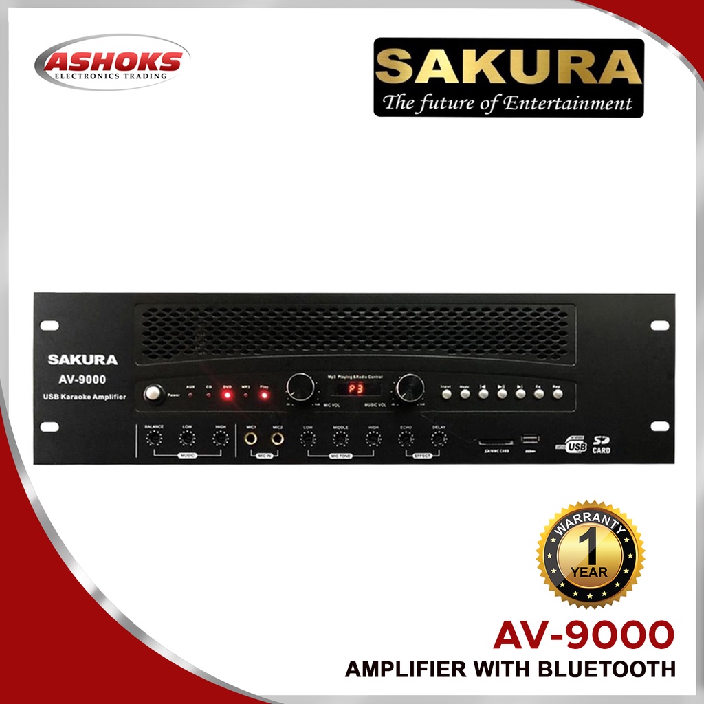 Sakura Amplifier Original / Sakura Amplifier AV9000 1800W x2 BRAND NEW