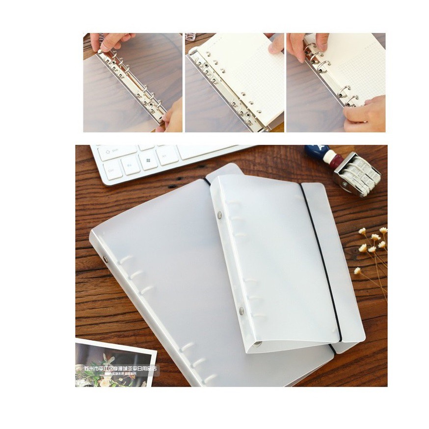 A6 Clear Refillable Minimalist Binder and Refills (6 holes) Shopee Philippines